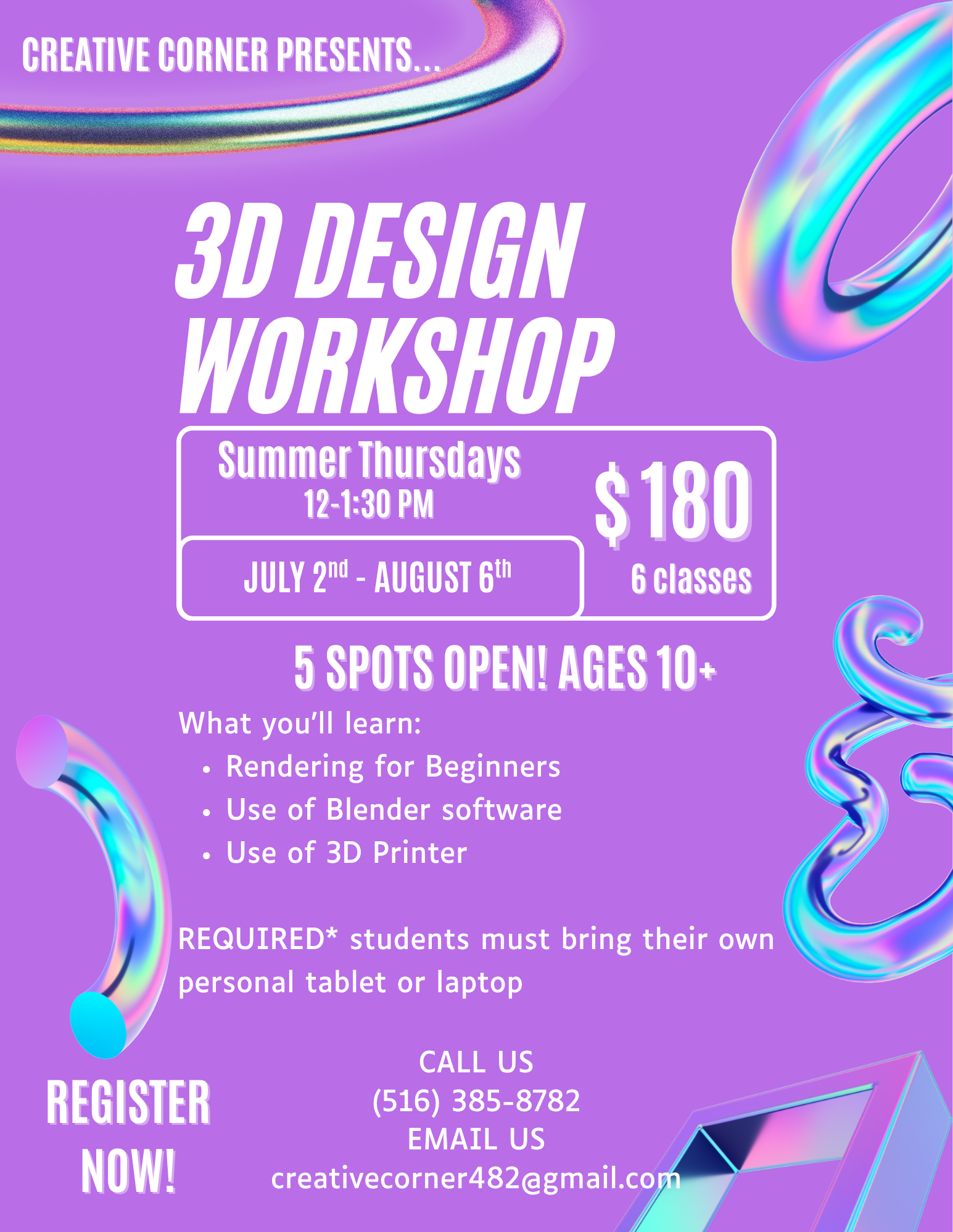 3D Design Workshop