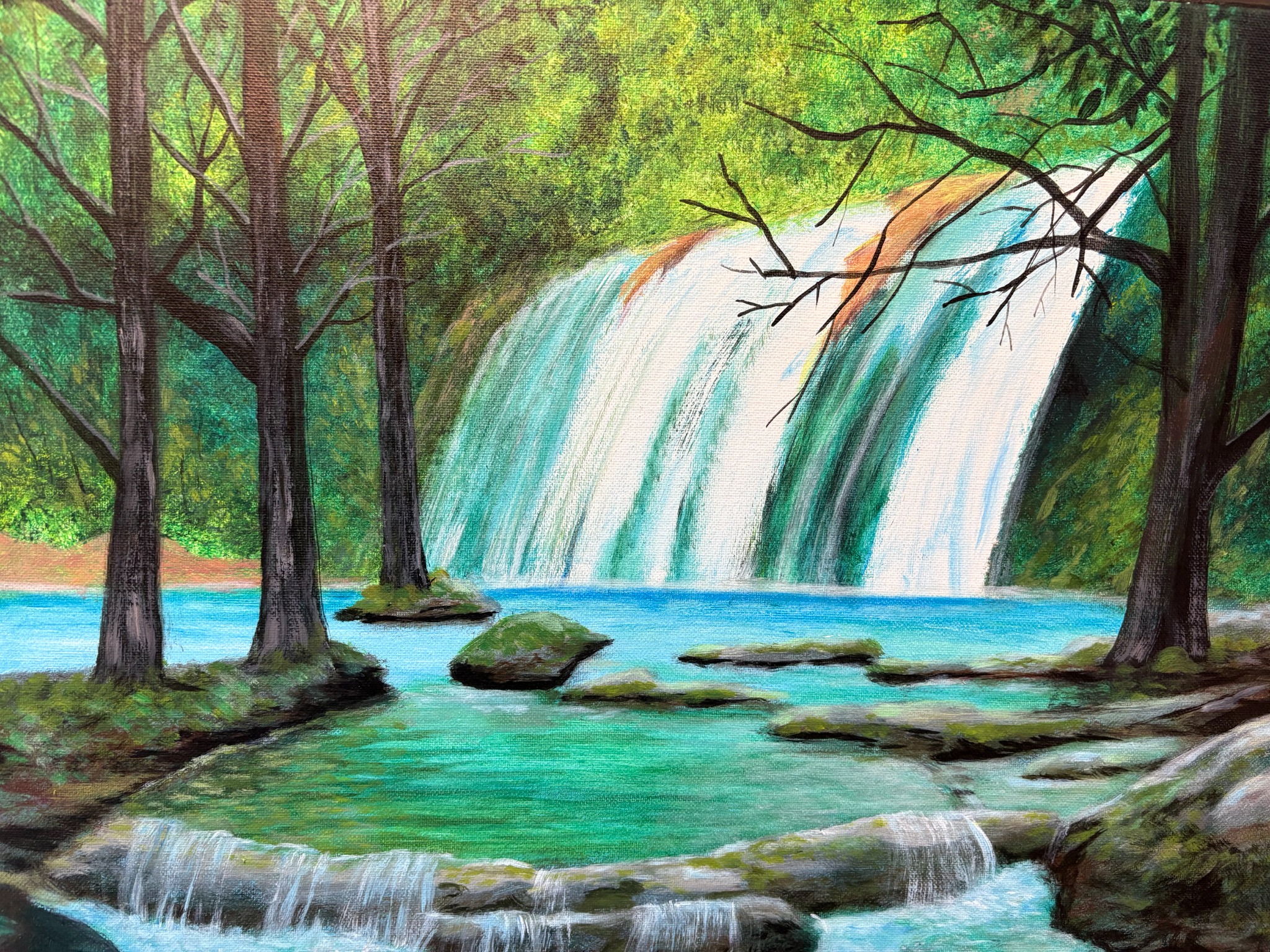 Waterfall painting