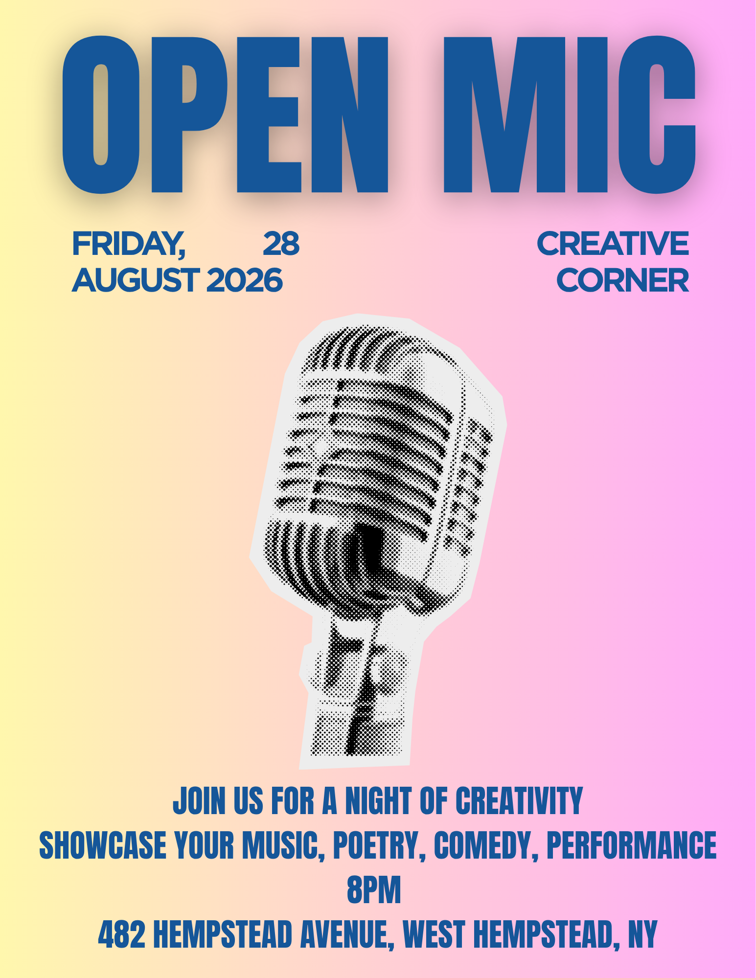 Open Mic Night Poster