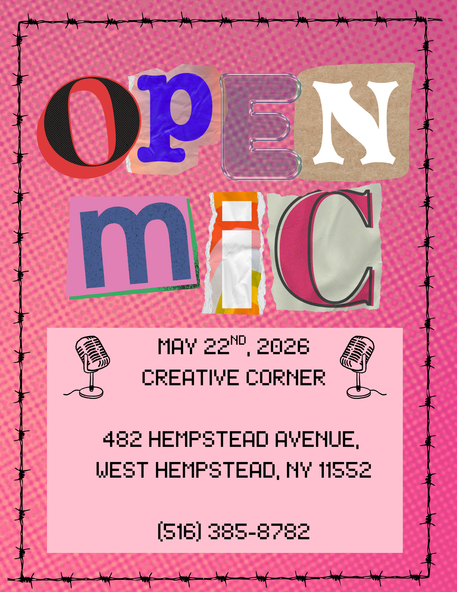 Open Mic event poster